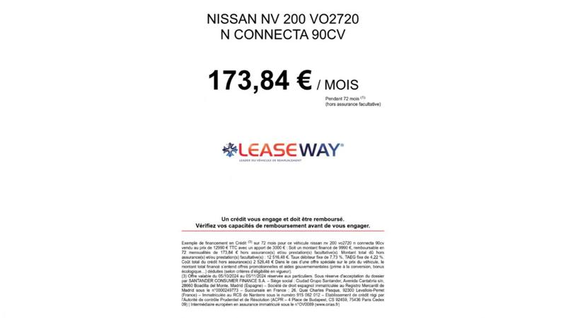 Nissan Nv200 n Connnecta 90cv