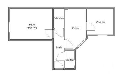 Appartement - 29 m² - 2 pièces