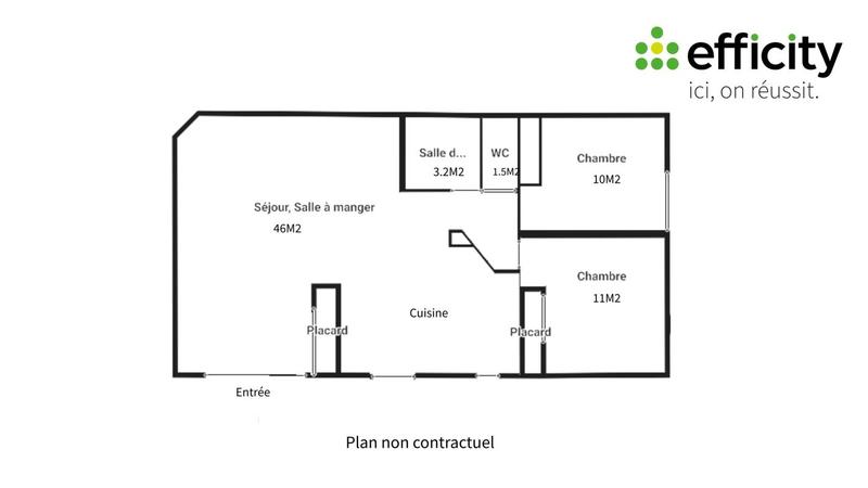 Maison - 70 m² - 3 pièces