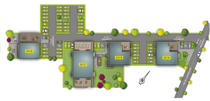 Appartement - 70 m² - 3 pièces