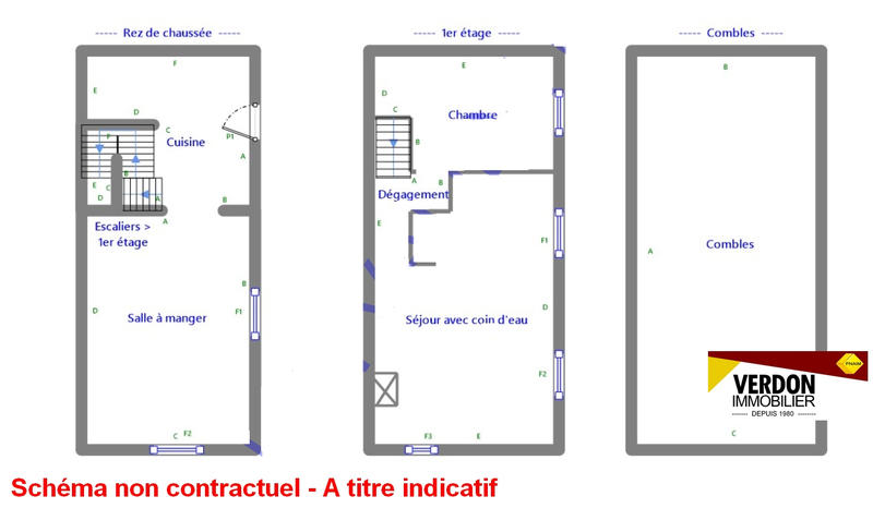 Maison - 60 m² - 3 pièces