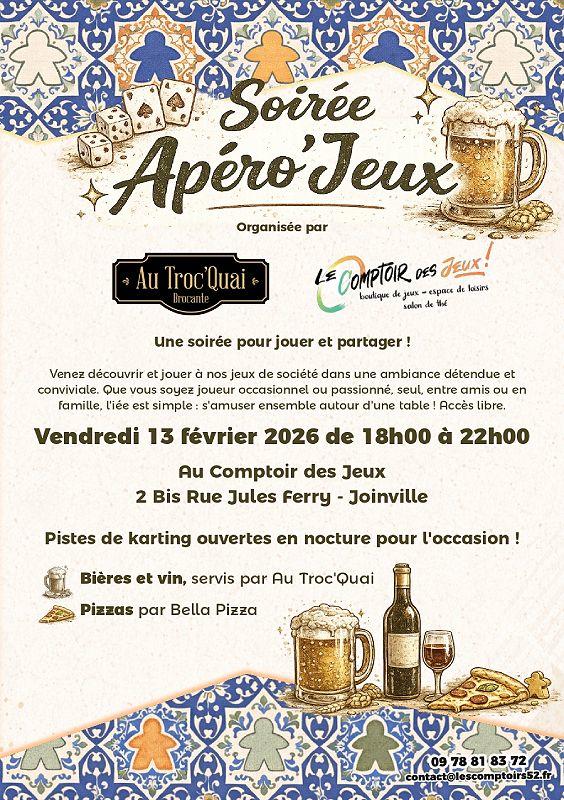 Soirée apéro'jeux