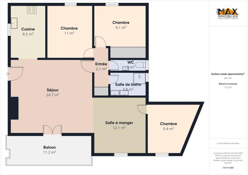 Maison traditionnelle - 120 m² - 6 pièces