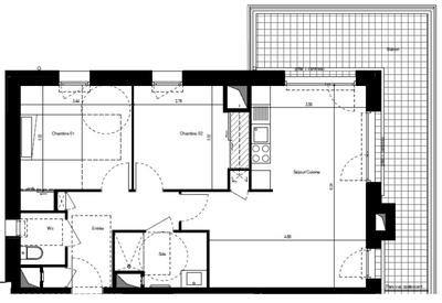 Appartement - 63 m² - 3 pièces