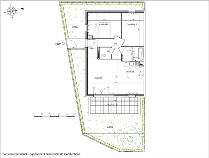 Appartement - 66 m² - 3 pièces