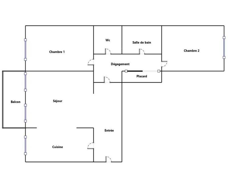 Appartement - 78 m² - 3 pièces