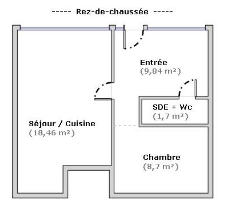 Local commercial - 39 m² - 2 pièces