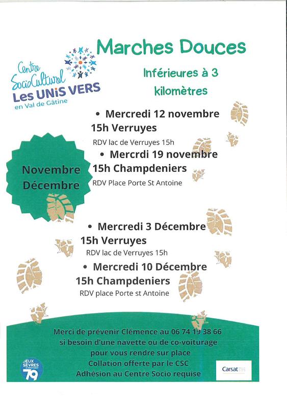 Csc : Marches douces