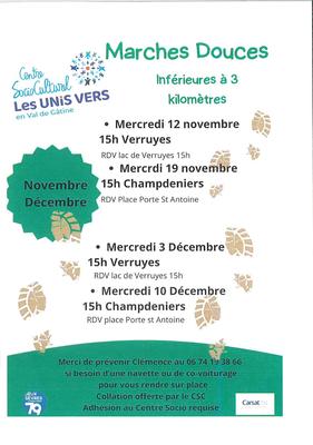 Csc : Marches douces