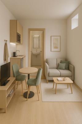 Appartement - 17 m² - 1 pièce