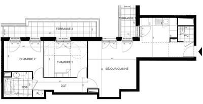 Appartement - 66 m² - 3 pièces