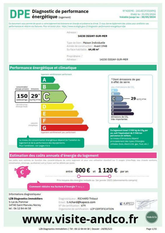 Maison ancienne - 64 m² - 4 pièces