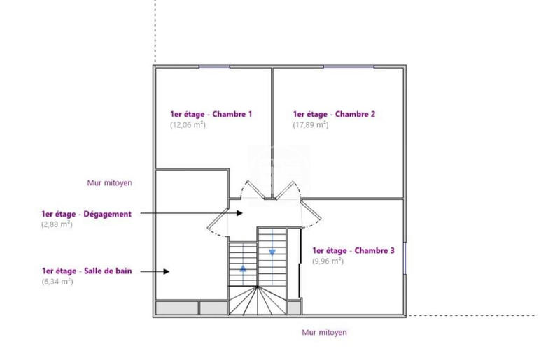 Duplex - 100 m² - 5 pièces