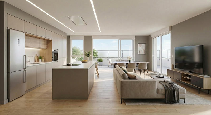 Appartement - 65 m² - 3 pièces