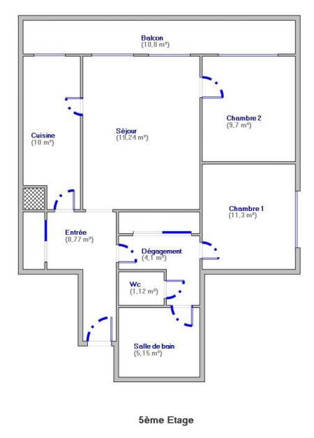 Appartement - 69 m² - 3 pièces
