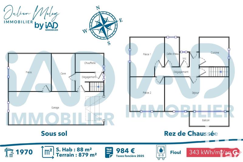 Maison - 88 m² - 5 pièces