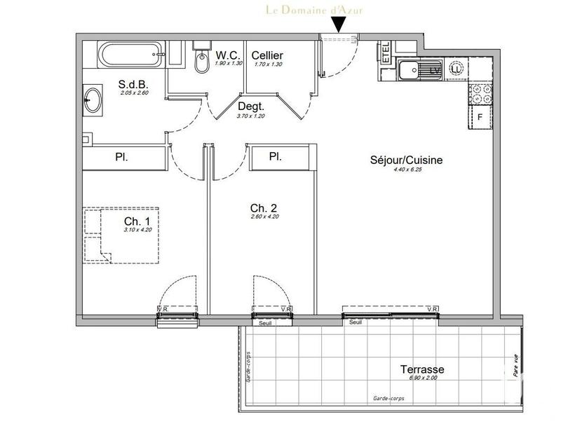 Appartement - 67 m² - 3 pièces