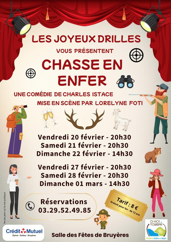 Pièce de théatre 'Chasse en enfer'