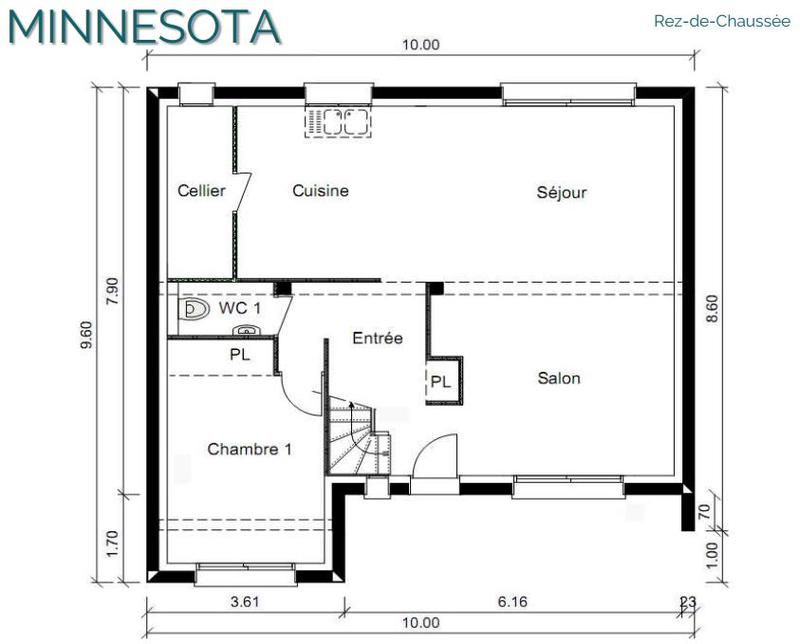Maison - 120 m² - 7 pièces