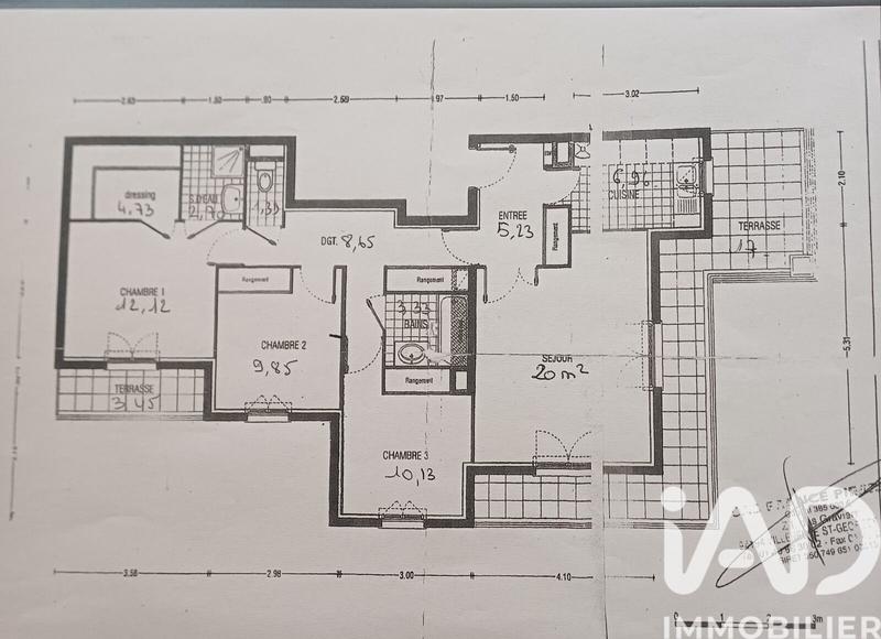 Appartement - 85 m² - 4 pièces