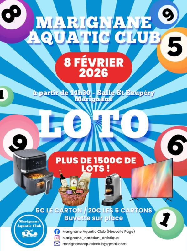 Super loto du Marignane aquatic club natation