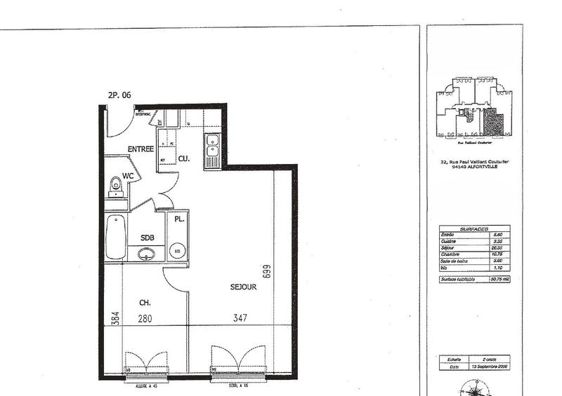 Appartement - 49 m² - 2 pièces