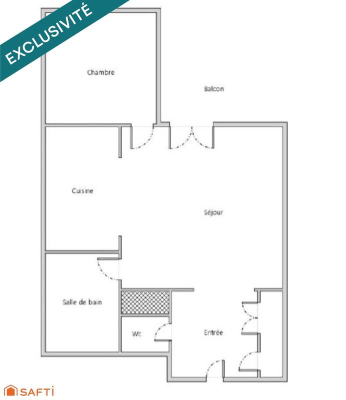 Appartement - 46 m² - 2 pièces