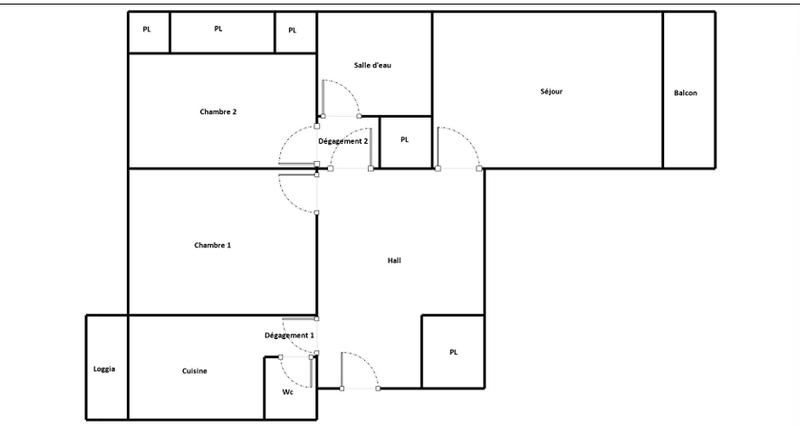 Appartement - 67 m² - 3 pièces