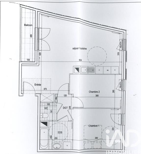 Appartement - 65 m² - 3 pièces