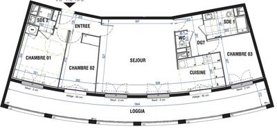 Appartement - 86 m² - 4 pièces