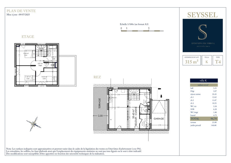 Villa - 95 m² - 4 pièces
