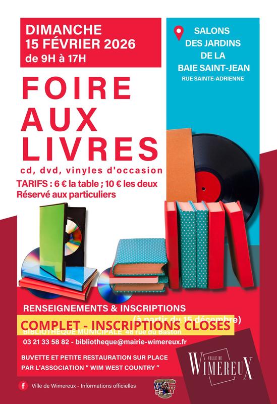 Foire aux livres, cd, dvd, vinyles d'occasion