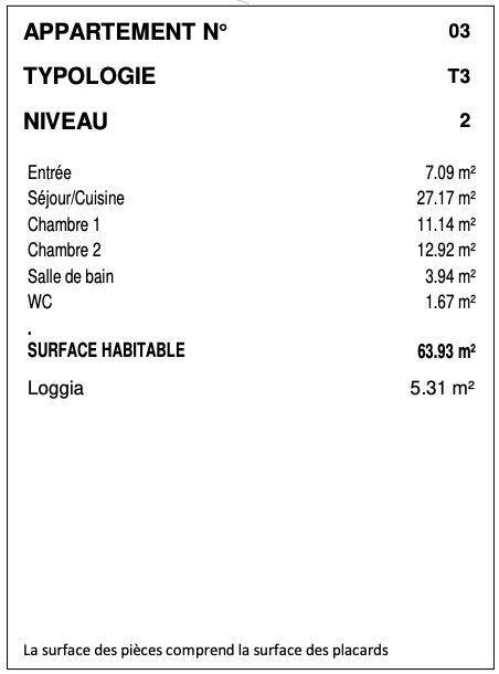 Immeuble - 69 m² - 3 pièces