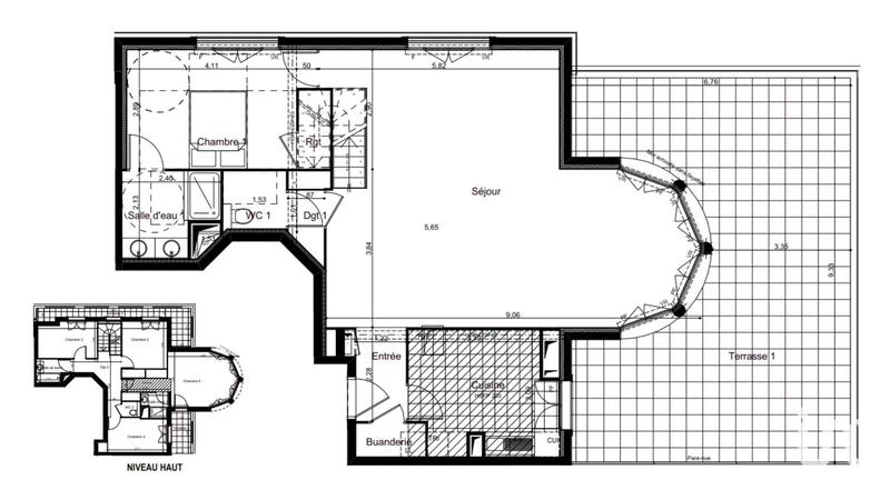 Duplex - 151 m² - 6 pièces