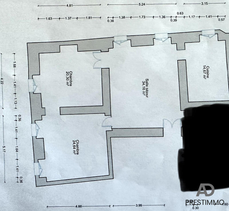 Appartement - 94 m² - 4 pièces