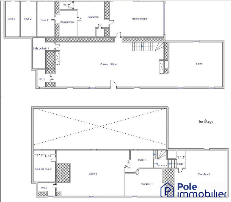 Maison ancienne - 300 m² - 10 pièces