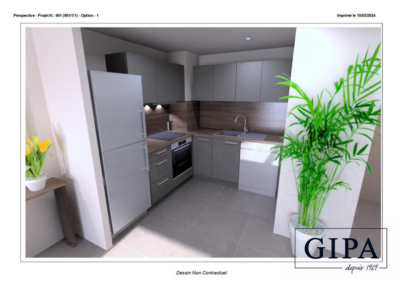 Appartement - 44 m² - 2 pièces