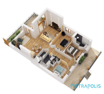 Appartement - 84 m² - 4 pièces