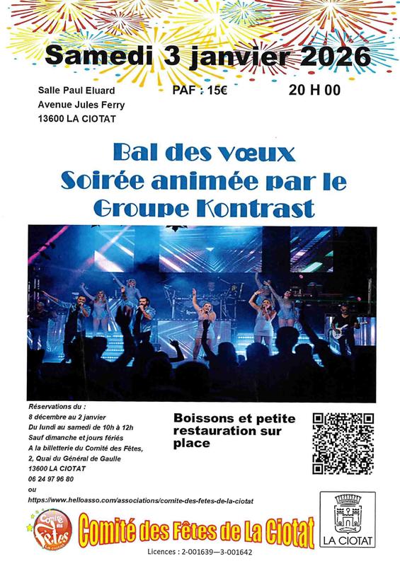 Bal des Voeux du Comité des Fêtes de la Ciotat