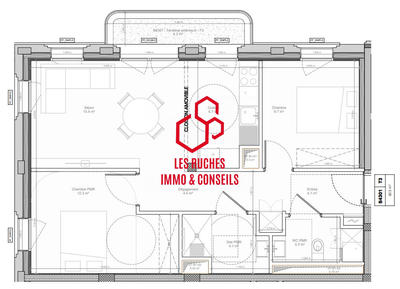 Appartement - 61 m² - 3 pièces