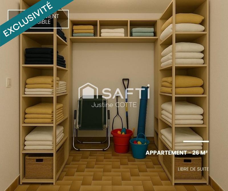 Appartement - 26 m² - 2 pièces