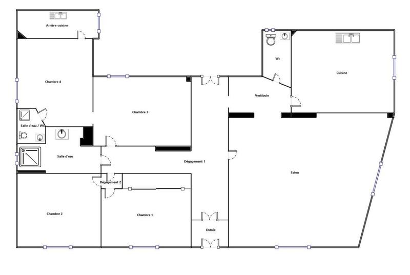 Appartement - 140 m² - 5 pièces