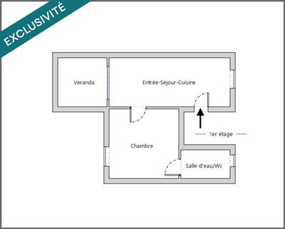 Appartement - 30 m² - 2 pièces