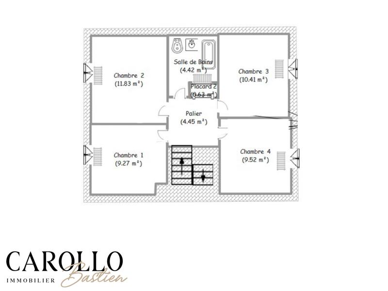 Maison - 93 m² - 5 pièces