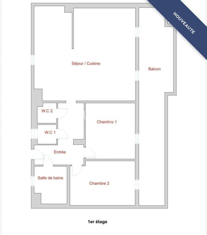 Appartement - 90 m² - 4 pièces