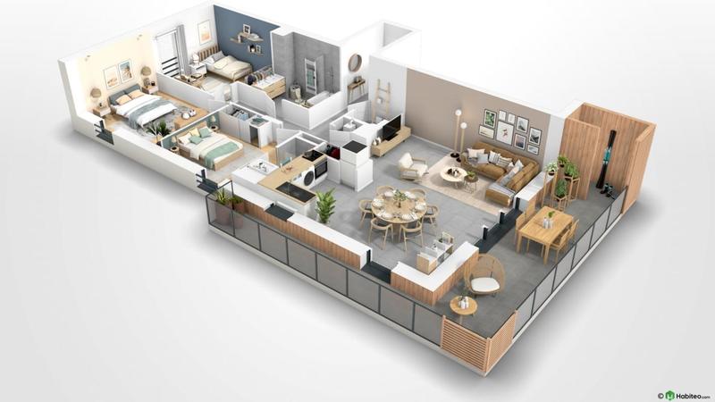 Appartement - 88 m² - 4 pièces