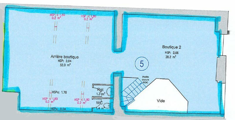 Local commercial - 236 m² - 5 pièces