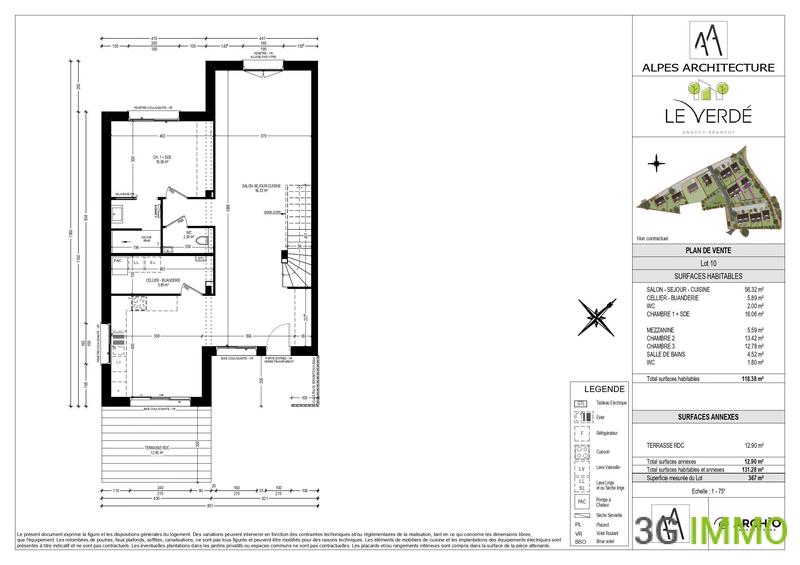 Appartement - 118 m² - 4 pièces