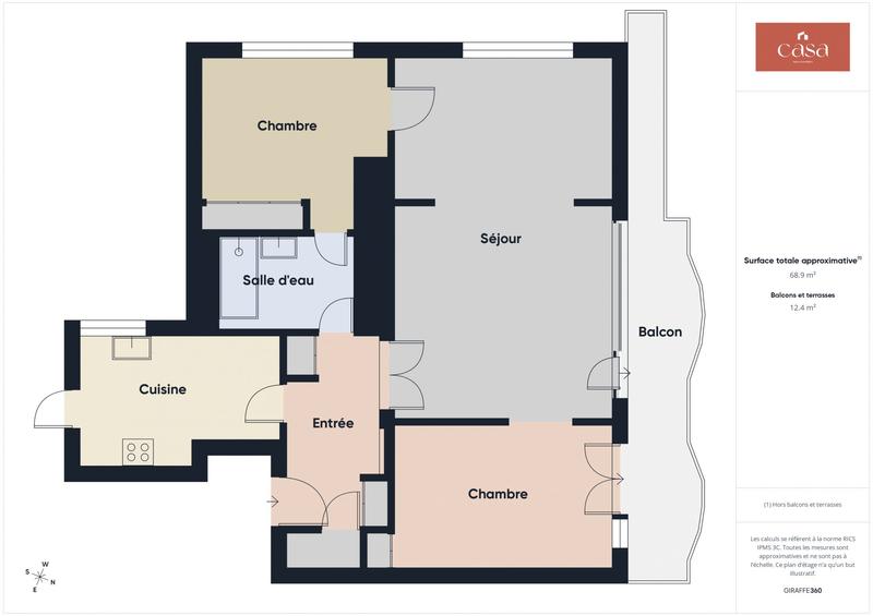 Appartement - 85 m² - 4 pièces