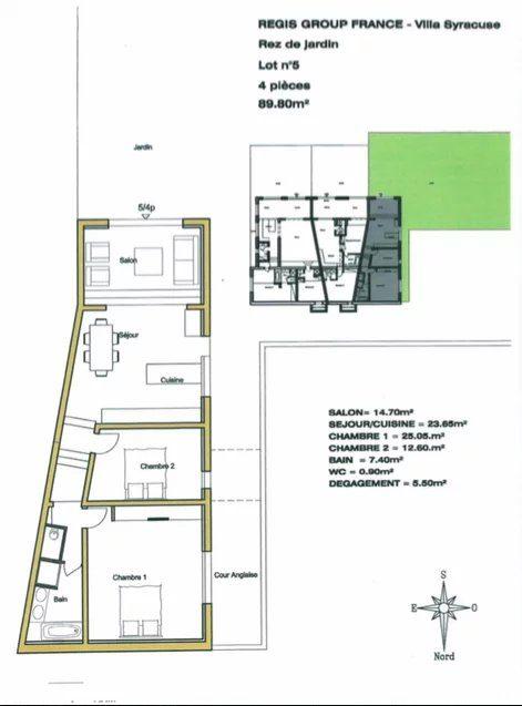 Appartement - 87 m² - 3 pièces